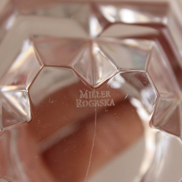 Vintage Crystal Candle Holder, Miller Rogaska, Collectible - Picture 6 of 8